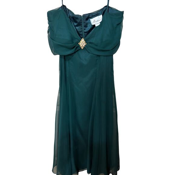 Michael Angelo VINTAGE green dress - Picture 6 of 12